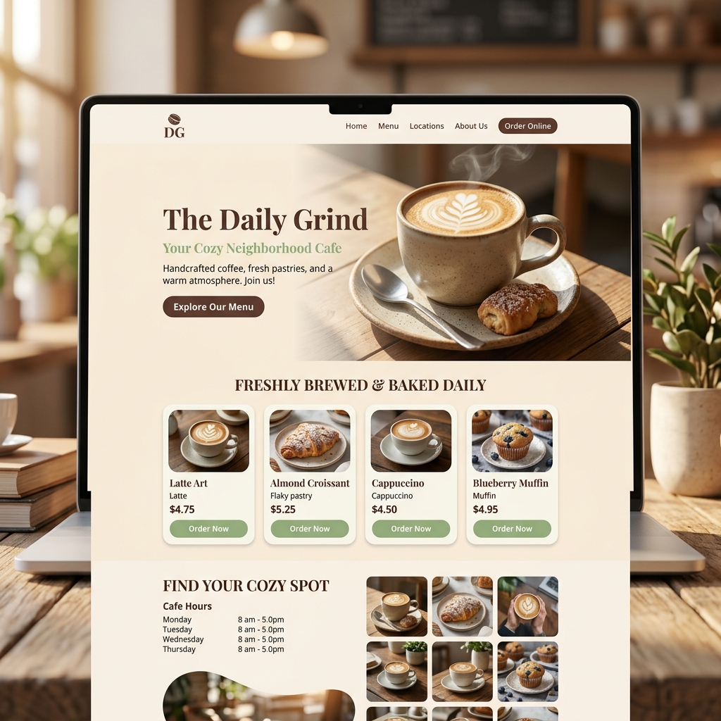 Сайт кав'ярні